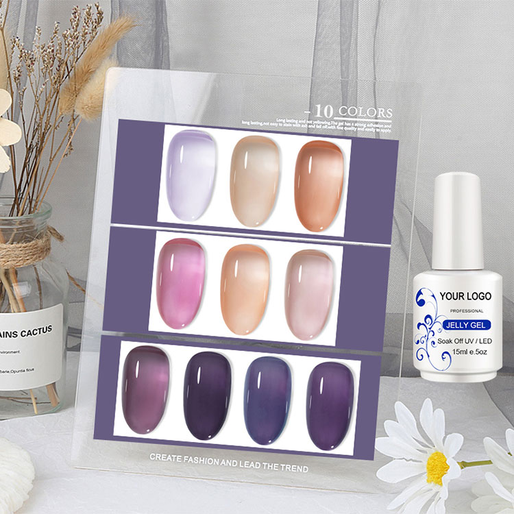 60 Warna Es Jelly Gel Polish
