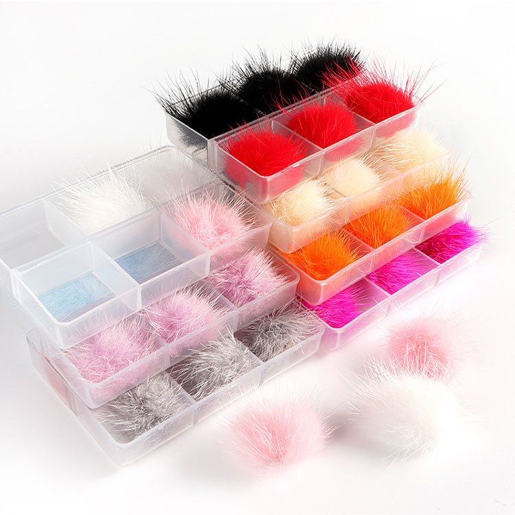 6 pcs Kotak 3d Sofy Magnetic Pom Pom Untuk Kuku