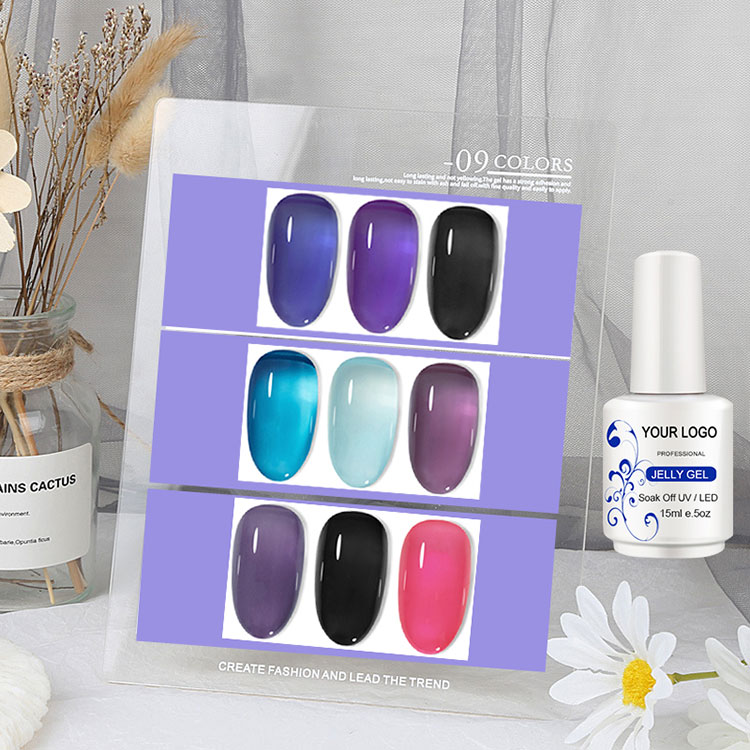 90 warna ice jelly gel polish