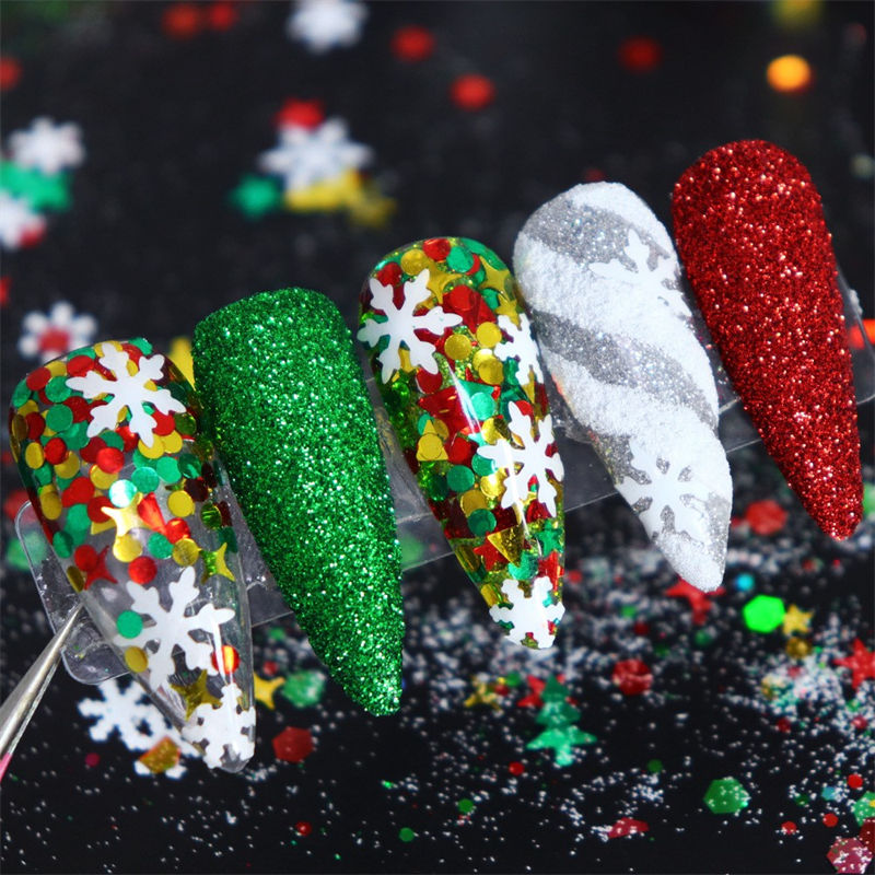 Set bedak kuku Natal