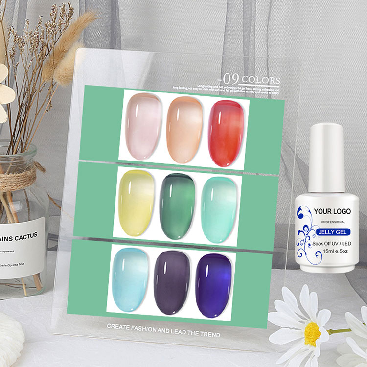 Efek Kaca Warna Polandia Gel Jelly Gel