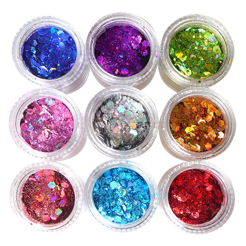 Bubuk Glitter Akrilik Kuku Hias Untuk Aksesori Kuku