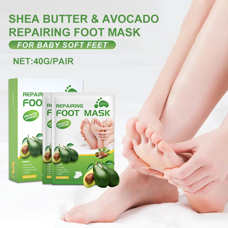 Masker Bodoh Kulit Kaki Nutrisi Vitamin E Alpukat Sekali Pakai