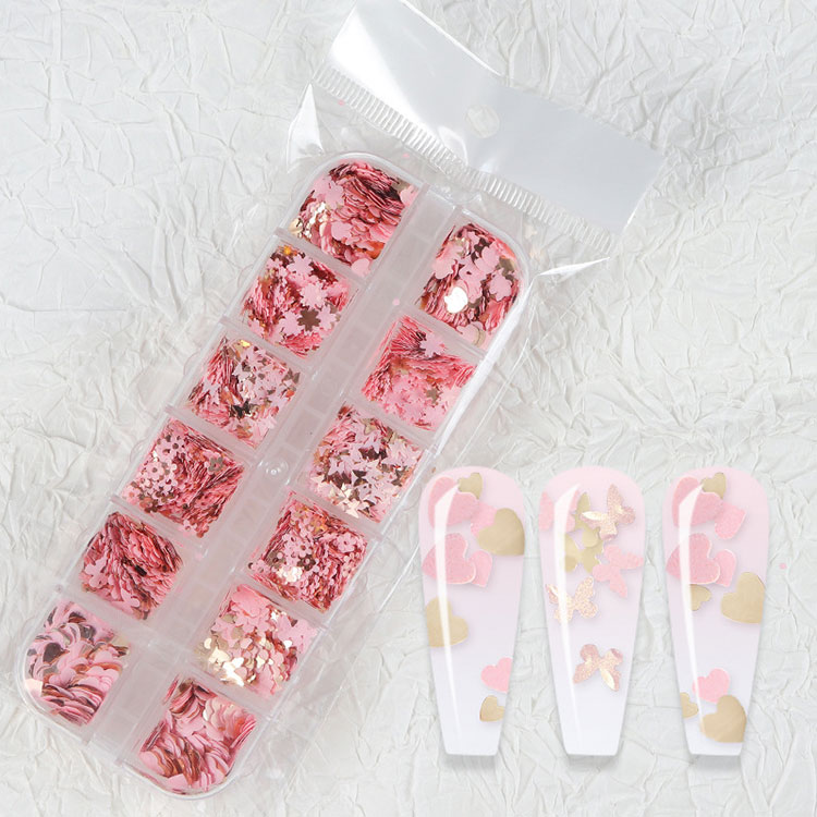 Payet Glitter Kuku Bunga