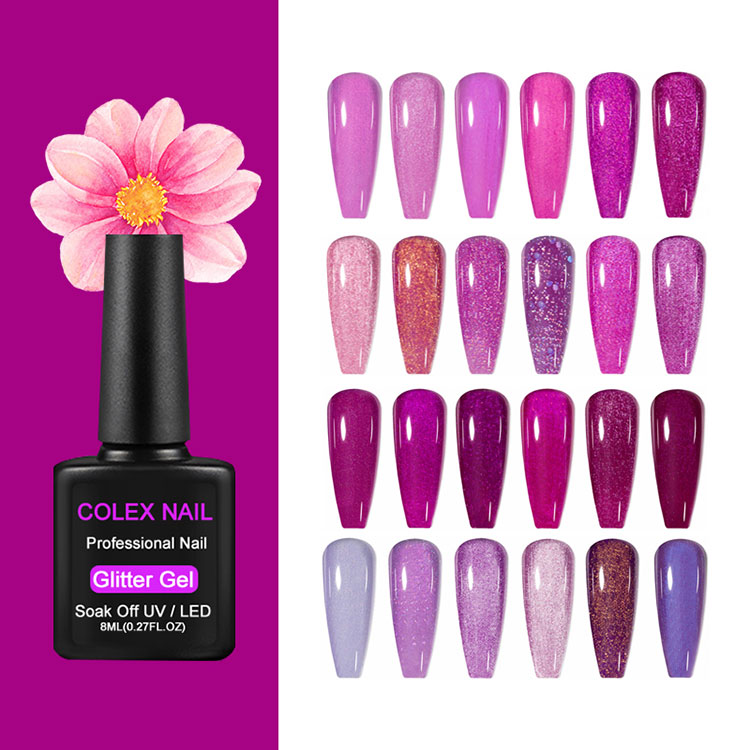 Polandia Gel Gel Glitter Glitter yang Baik
