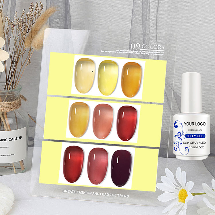 Puding seni puding ice jelly gel polish