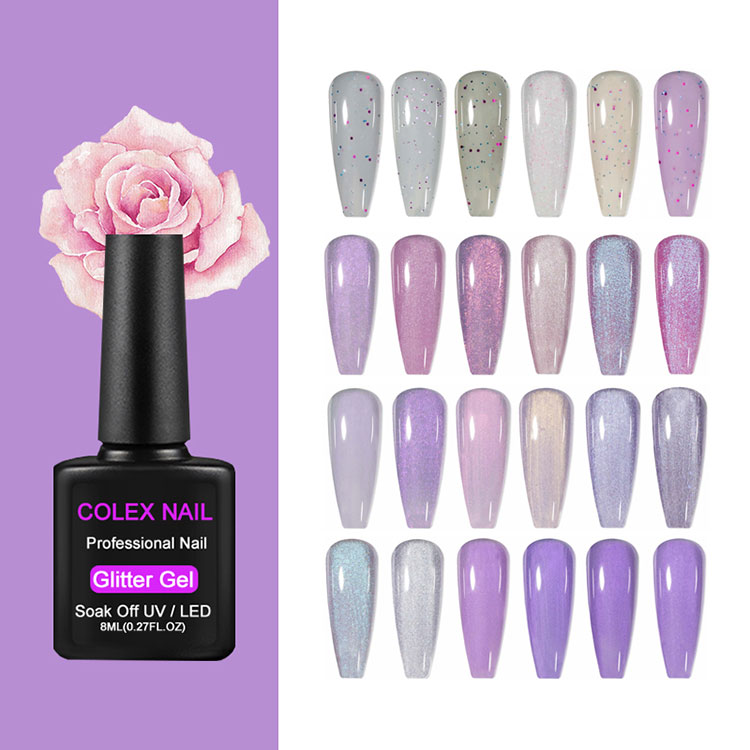Polandia Gel Gel Glitter Natural