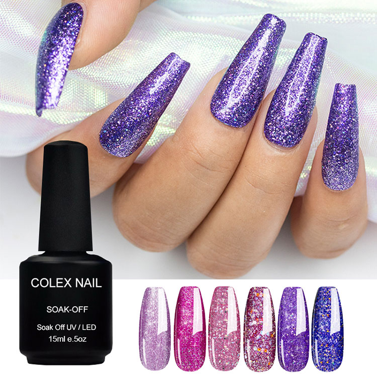 Polandia gel glitter panjang tahan air tahan air